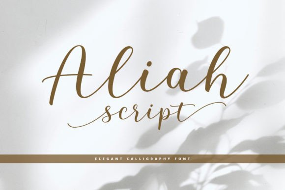 Aliah Script: A Modern Calligraphy Font for Design Projects