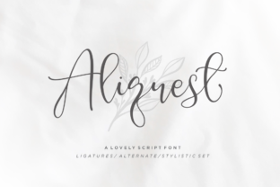 Aliquest Script: A Modern Handwritten Font for Stylish Design Projects