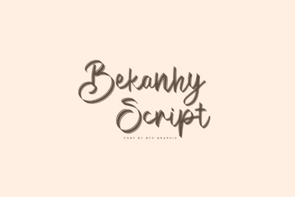 Bekanhy Script: A Modern Handwritten Font with Style and Substance