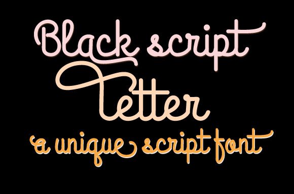 Black Script Letter: Elevating Design with Elegance and Purpose