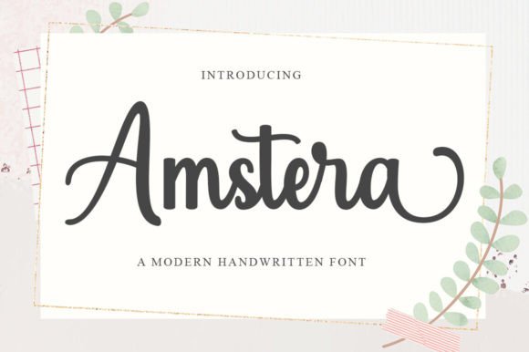 Introducing Amstera Script: A Bold Handwritten Font for Modern Design