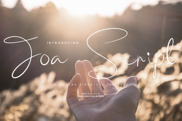 Joa Script: A Modern Signature Typeface for Sophisticated Design