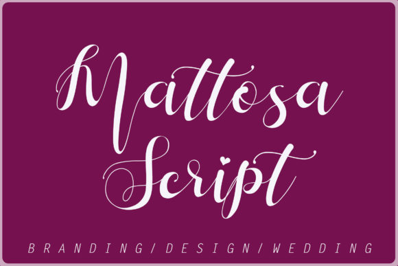 Mattosa Script: A Natural Handwritten Font for Creative Projects
