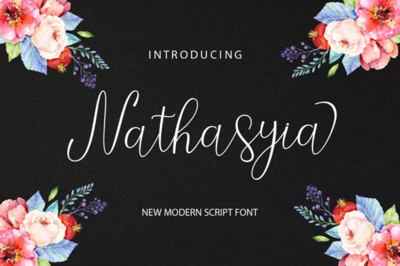 Nathasyia Script: A Sweet and Dynamic Font for Modern Creativity