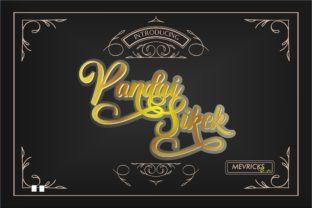 The Pandai Sikek Script: A Beautiful Handicraft Font from West Sumatra